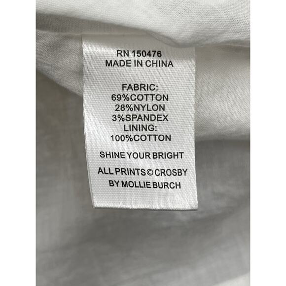 Crosby By Mollie Burch Watts Dress Colorblock Midi Cap Sleeve Size Large - Picture 10 of 11